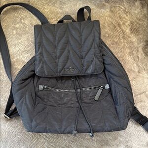 Kate Spade Quilted Black Backpack